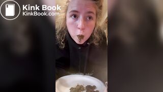 bored girl chews shit stg.1