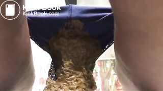 Ebony panty poop - video 28