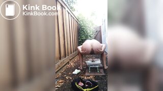 Outside pooping - video 3