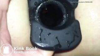 Pissing in her shit filled ass