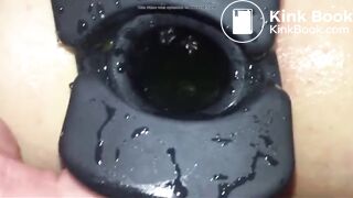 Pissing in her shit filled ass