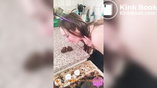 Thick shit on kitchen counter