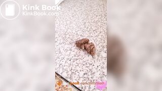 Thick shit on kitchen counter