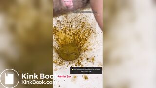 She unleashes thunderous DIARRHEA splashes - video 4