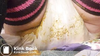 Week Long Hold Poopy Messy Diaper Enema Wanding