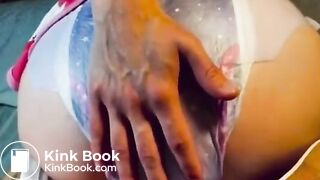 Hot girl poops in her diaper