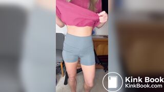 Girl messing goodnites for giveaway..