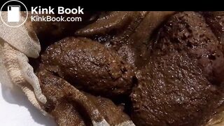 Blonde woman destroying panties