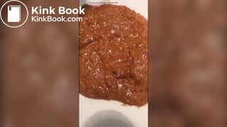 Girl diarrhea in sink