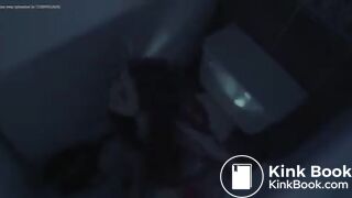 Women has diarrhea in haunted bathroom