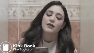 Women has diarrhea in haunted bathroom