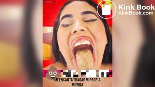 Colombiana disfruta de su mierda