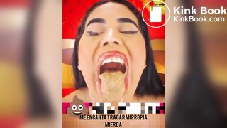 Colombiana disfruta de su mierda