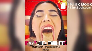 Colombiana disfruta de su mierda