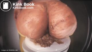 Delicious pawg packs yellow pantyhose with wet mush