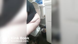 Ssbbw toilet poop