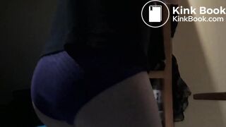 Handcuffed girl desperately poops herself