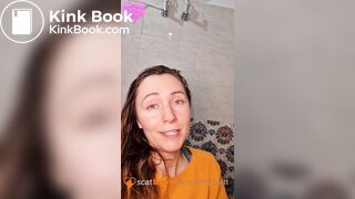 Huge toilet clogging shit standing