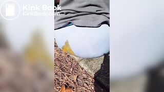 Wife shits her shorts in park