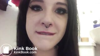 Using her shit like a lollipop