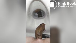 toilet poop from a beautiful girl