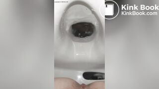 toilet poop from a beautiful girl