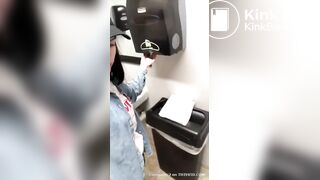 in the middle of a public bath