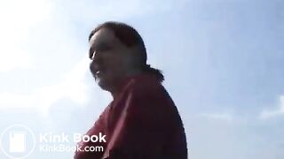 Russian girl outdoor pee and poo..