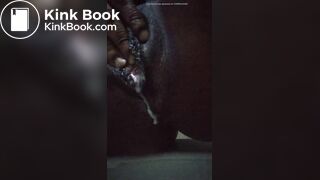 Up close creamy pussy & scat morsels