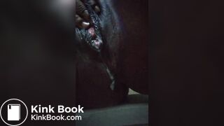 Up close creamy pussy & scat morsels