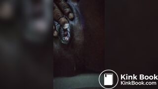 Up close creamy pussy & scat morsels