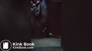 Up close creamy pussy & scat morsels