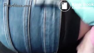 Amateur girl Alina poop and fart in the forest - video 2