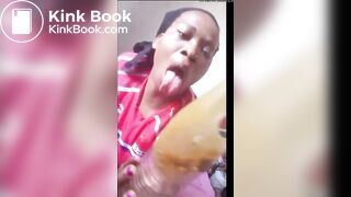 Freak hoe fuck her shitty butt with with Pepsi.