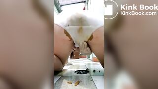 Shit in panties and rubs it in