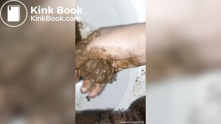 my shit smeared pussy stuffed w shit