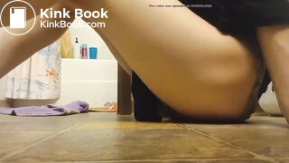 Squishing diaper poo..