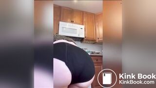 Teen desperate black pantypoop
