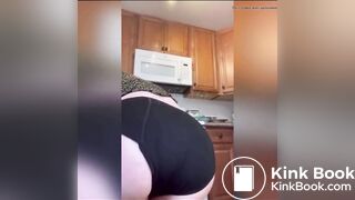 Teen desperate black pantypoop