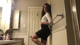 White blouse long counter shit with TinaAmazon scat Gir
