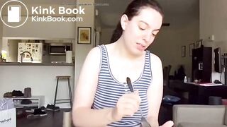 naughty gf feeds you her edible looking sloppy shit