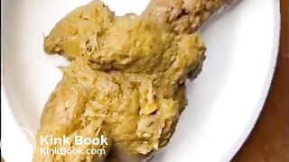 naughty gf feeds you her edible looking sloppy shit