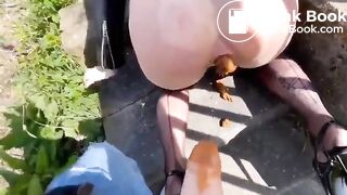anal scat on the street