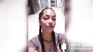 Latina takes a poop