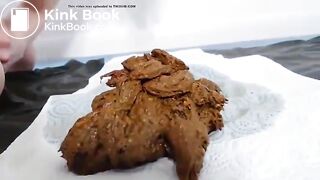 Pooping a pile of poo..