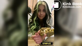 DROP-DEAD GORGEOUS GODDESS GETS CREATIVE WITH HER POOPS
