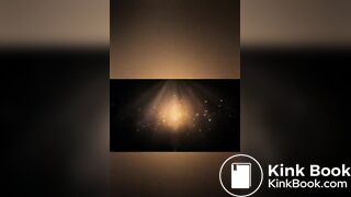 Girl in a red dress pissing at a party