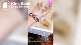 Huge thick soapy sink shit