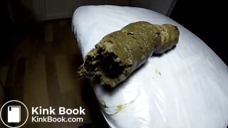 Poo log in a Russian kitchen..