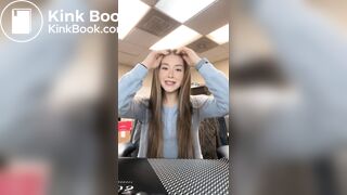 Cute talking about the dump she took